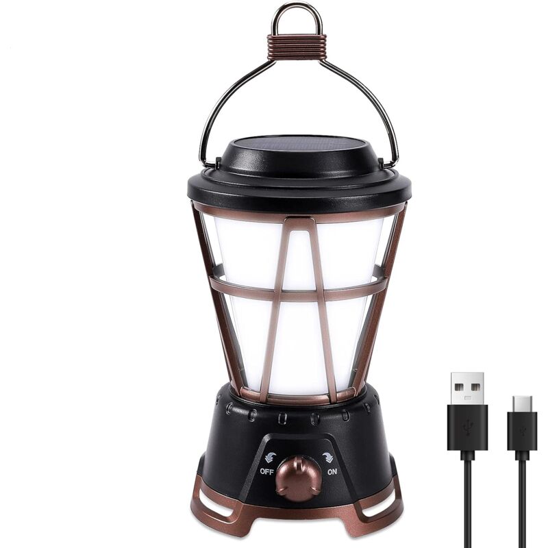 foto del prodotto qiedie lanterna da campeggio a led, potente luce da campeggio ricaricabile da 1000 lm, torcia per illuminazione esterna, luminosit regolabile 2