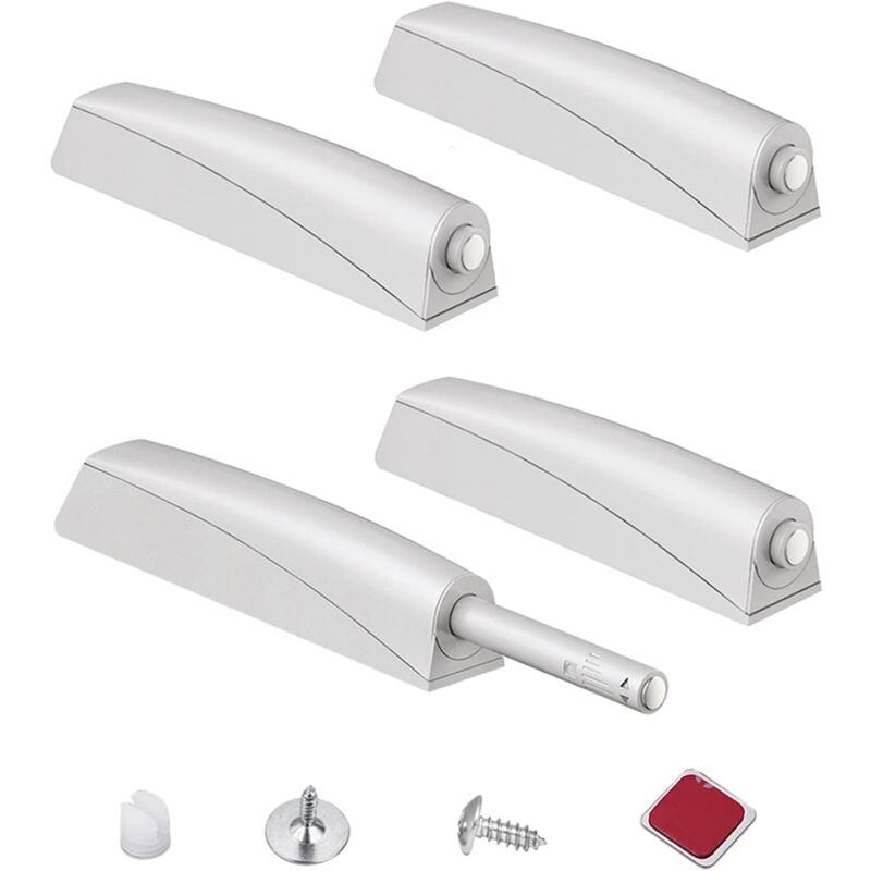 foto del prodotto qiedie spingere per aprire la porta dell armadio 4 pezzi chiusura magnetica a pressione per apertura della porta dell armadio chiusure magnetiche