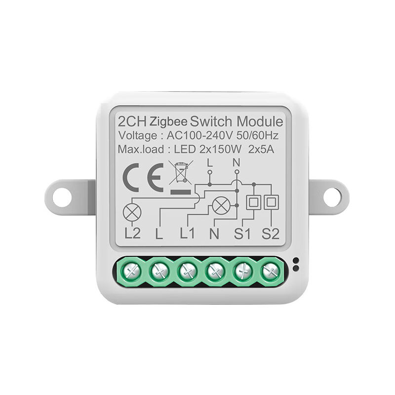 foto del prodotto qiedie tuya smart switch zigbee modulo interruttore remoto interruttore invisibile zero fire interruttore nascosto timer, zigbee zero fire 2 vie