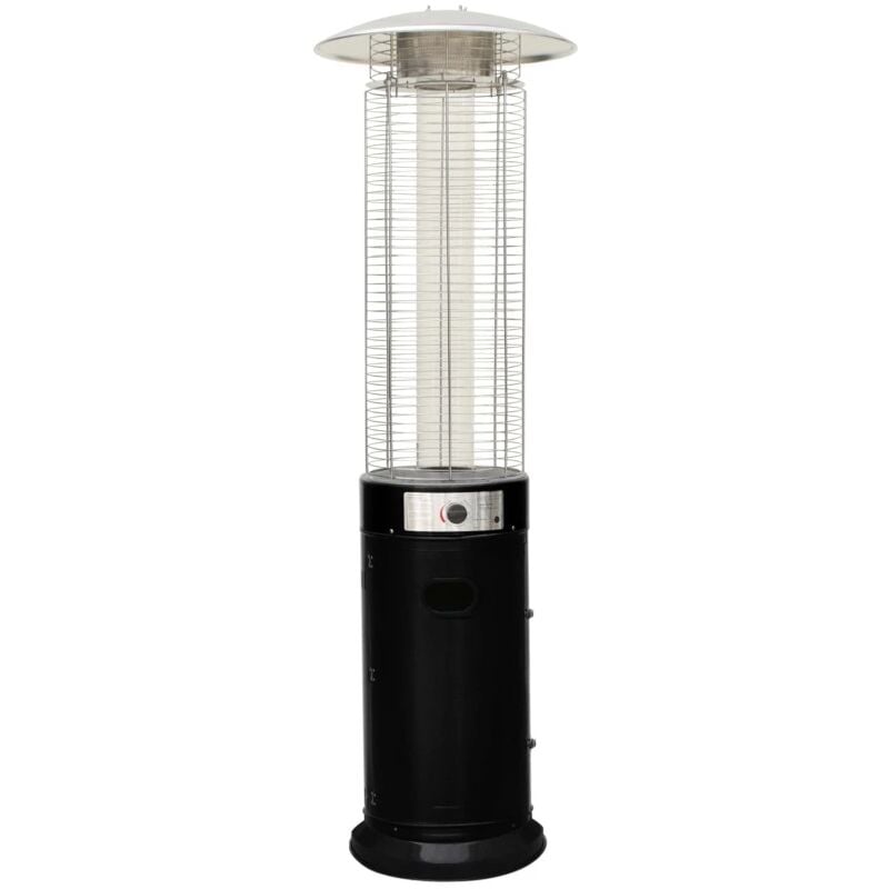 foto del prodotto qlima fungo riscaldante da esterno a gas gpl patio heater nero 11.000 w