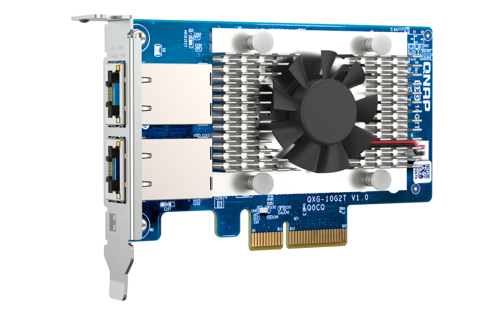 foto del prodotto qnap qxg 10g2t scheda di rete e adattatore interno ethernet 10000 mbit s