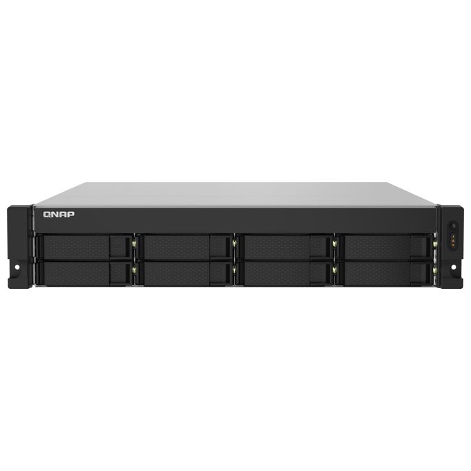 foto del prodotto qnap s-832pxu al324 collegamento ethernet lan armadio 2u nero nas
