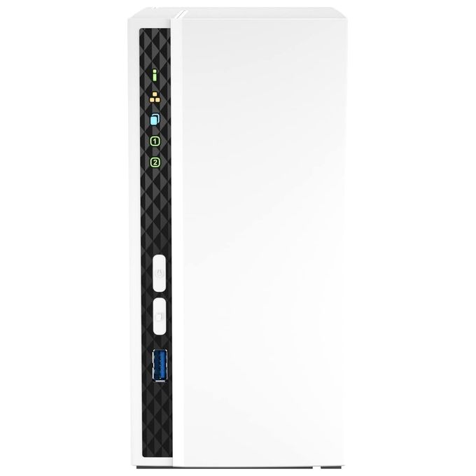 foto del prodotto qnap ts-233 nas tower processore arm 4-core cortex-a55 2,0ghz, 2 gb integrati non espandibile