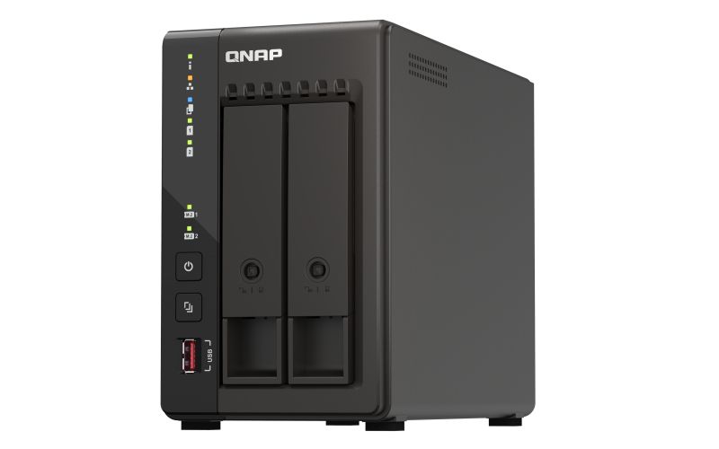 foto del prodotto qnap ts 253e nas tower intel celeron j6412 8 gb 0 tb qnap qts nero