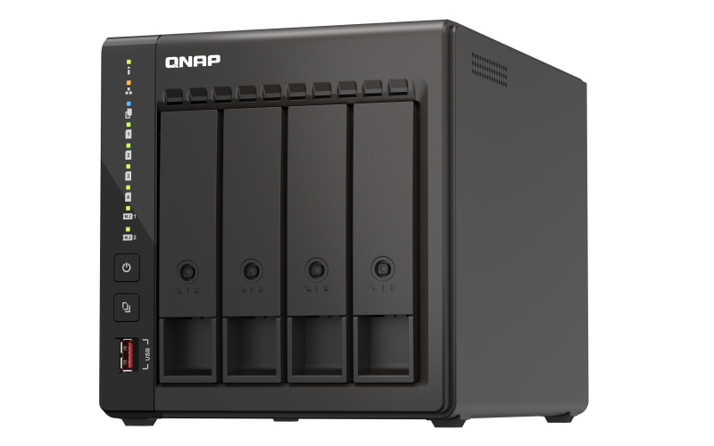 foto del prodotto qnap ts 453e nas tower intel celeron j6412 8 gb 0 tb qnap qts nero