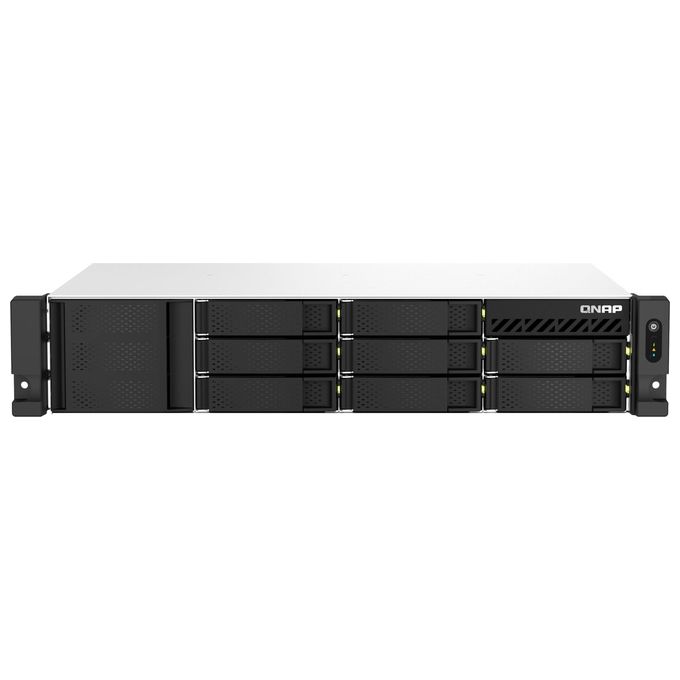 foto del prodotto qnap ts-864eu-rp-8g server nas e di archiviazione armadio 2u collegamento ethernet lan nero