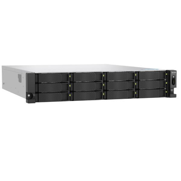 foto del prodotto qnap ts h1277axu rp nas armadio 2u amd ryzen 5 16 gb ddr5 0 tb quts hero nero