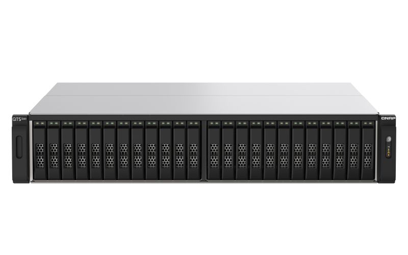 foto del prodotto qnap ts h2490fu nas armadio 2u epyc 7232p 64 gb ddr4 0 tb quts hero nero, grigio