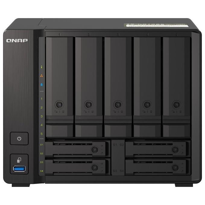 foto del prodotto qnap ts-h973ax-8g server nas e di archiviazione tower collegamento ethernet lan nero v1500b