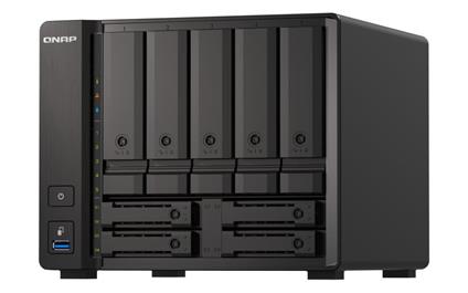 foto del prodotto qnap ts h973ax nas tower ryzen embedded v1500b 32 gb ddr4 0 tb quts hero nero