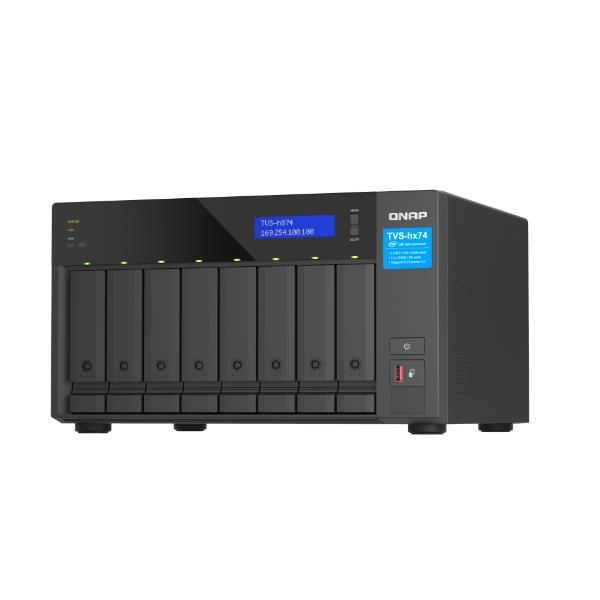 foto del prodotto qnap tvs h874x nas tower intel core i9 64 gb ddr4 0 tb quts hero nero