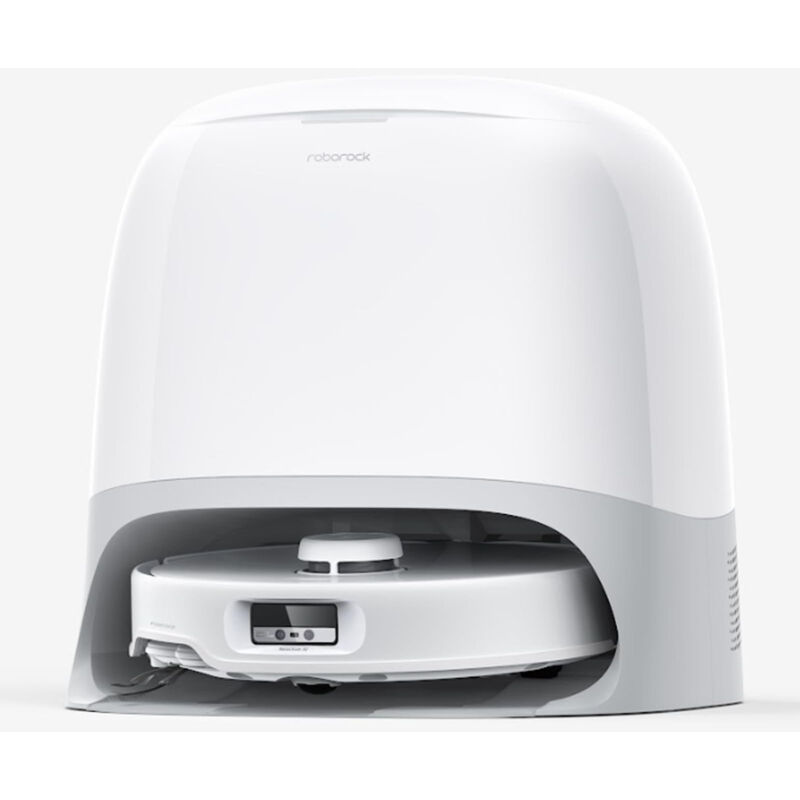 foto del prodotto qrevo curv robot aspirapolvere bianco con navigazione intelligente roborock