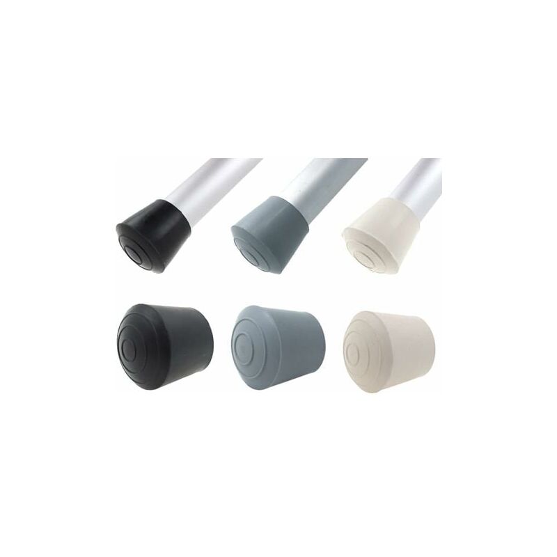 foto del prodotto qt 16 tappi in gomma per gambe di tavoli, sedie e mobili disponibili in vari colori e misure 25 mm, nero 
