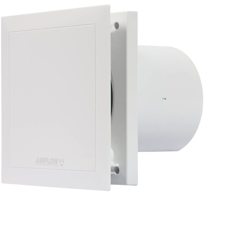 foto del prodotto qt100b aspiratore bagno base 100 mm 2 velocit , 25 db a , 5 9 w, fino a 25 l s, certificato quietmark, garanzia 3 anni airflow