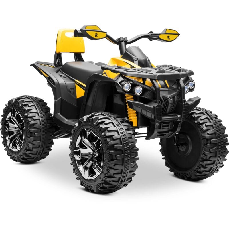 foto del prodotto quad elettrico bambini 12v giallo racer yellow playkin