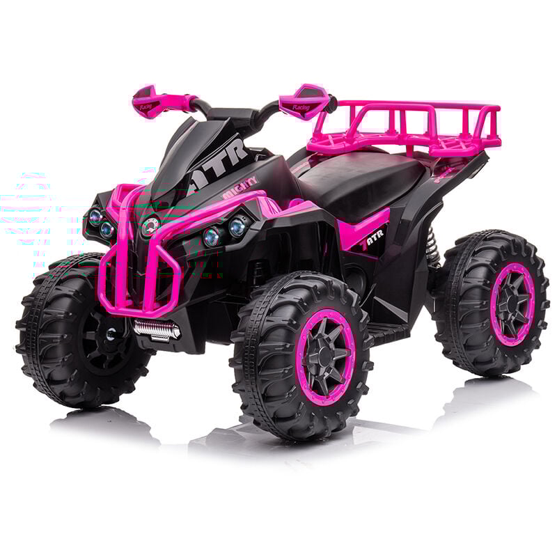 foto del prodotto quad elettrico per bambini atv 1.0 12v con radiocomando rosa