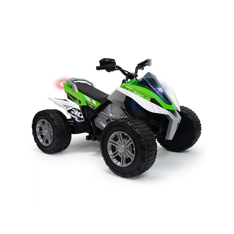 foto del prodotto quad elettrico per bambini con batteria 24v, ruote eva, due velocita, marcia indietro, luci led, velocita massima 10km h