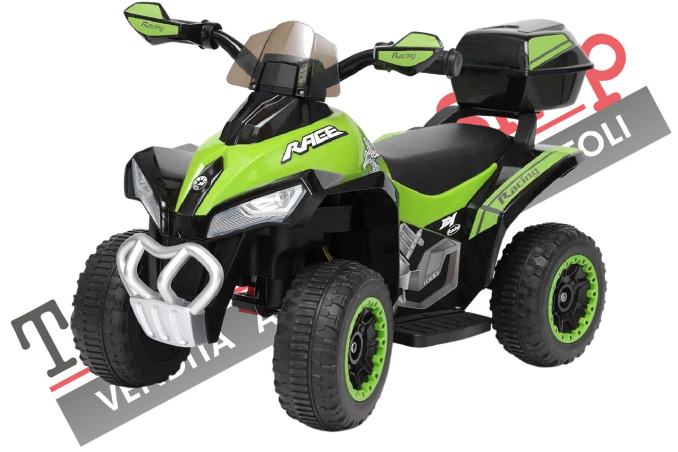 foto del prodotto quad elettrico per bambini tecnobike shop atv mini quad deluxe 6v verde