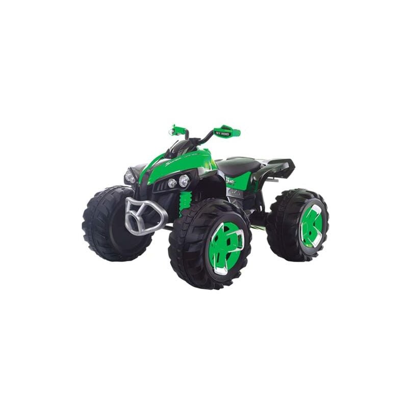 foto del prodotto quad elettrico per bambini verde con batteria 12 volt e