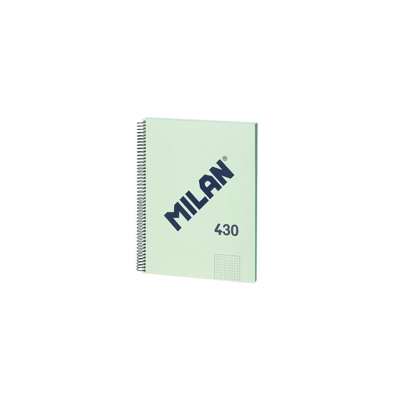 foto del prodotto quaderno a4 quadrettato 5x5mm collezione 430 since 1918 colore verde con spirale mil n