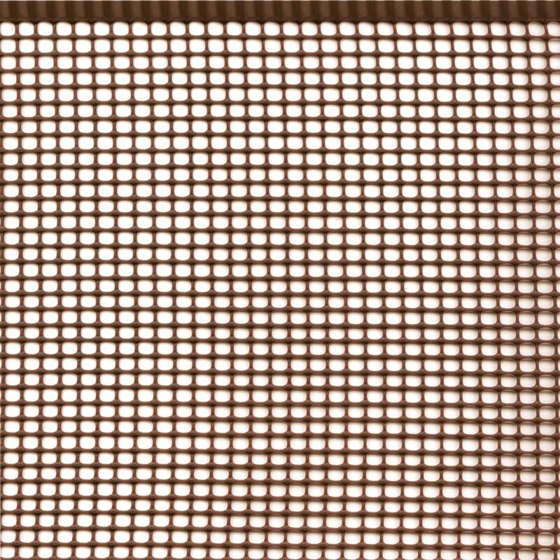 foto del prodotto quadra 05 marrone 0,50 x 5 m, rete protettiva in plastica per balconi, cancelli e recinzioni tenax