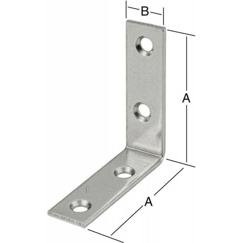 foto del prodotto quadrati 40x15mm in acciaio inossidabile v2a