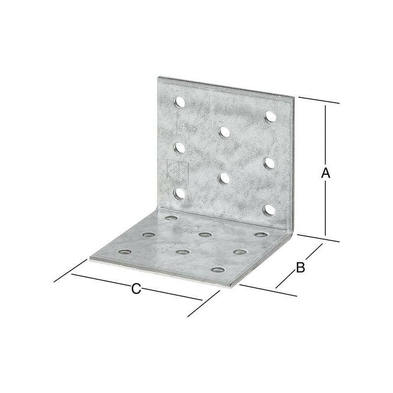 foto del prodotto quadrati perforati galvanizzati 80x80x80 .. questo