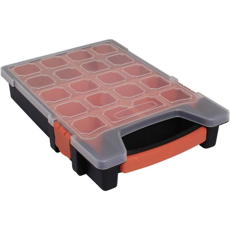 foto del prodotto quadrios 23sa091 scatola minuteria l x l x a 32.5 x 22 x 6 cm scomparti 10 suddivisione fissa contenuto 1 pz.