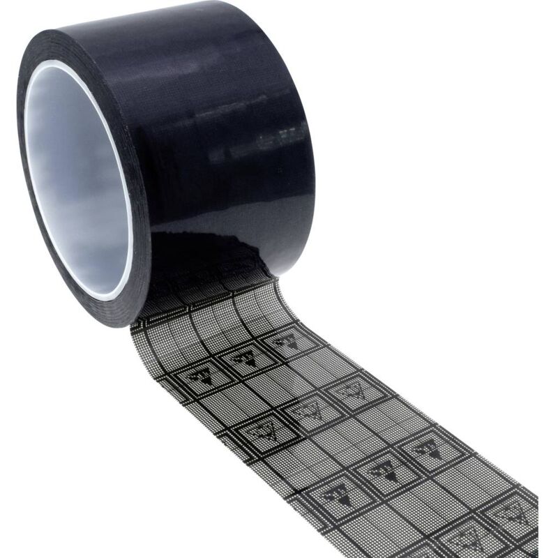foto del prodotto quadrios nastro adesivo esd 1 pz. nero, trasparente l x l 33 m x 50 mm