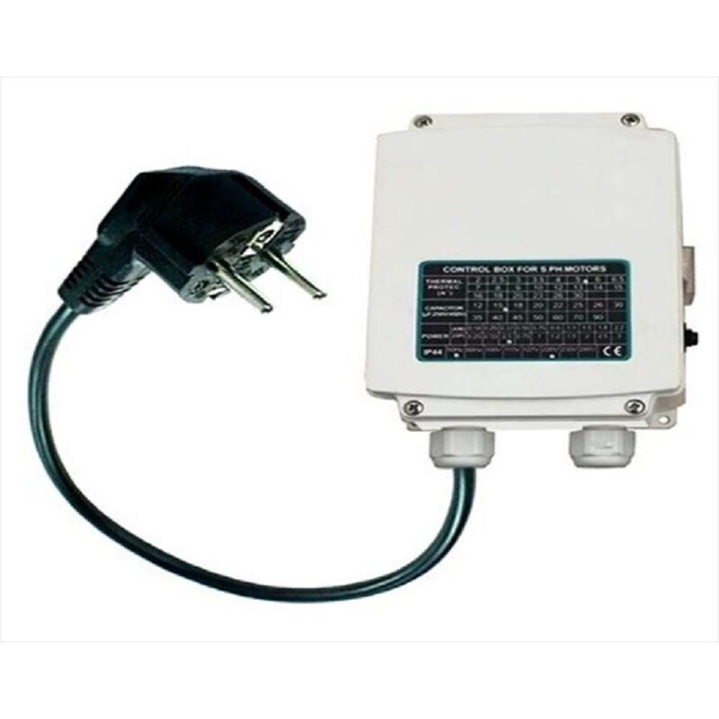 foto del prodotto quadro avviatore per elettrop sommersa hp 1 control box 230v monofase cond 25 uf