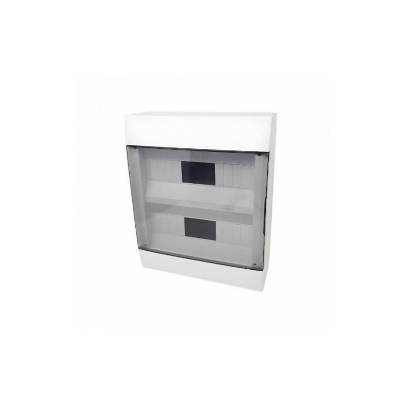 foto del prodotto quadro centralino da parete 24 moduli bianco con portello fum ip40 faeg fg14424b