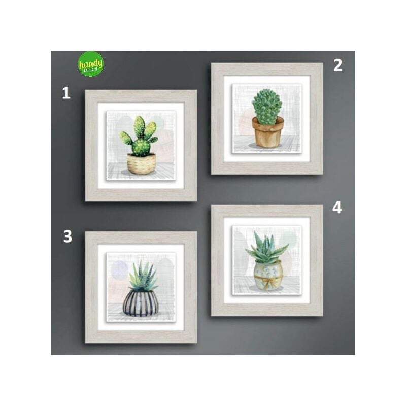 foto del prodotto quadro ceramic botany lupia bianco 18x18 cm