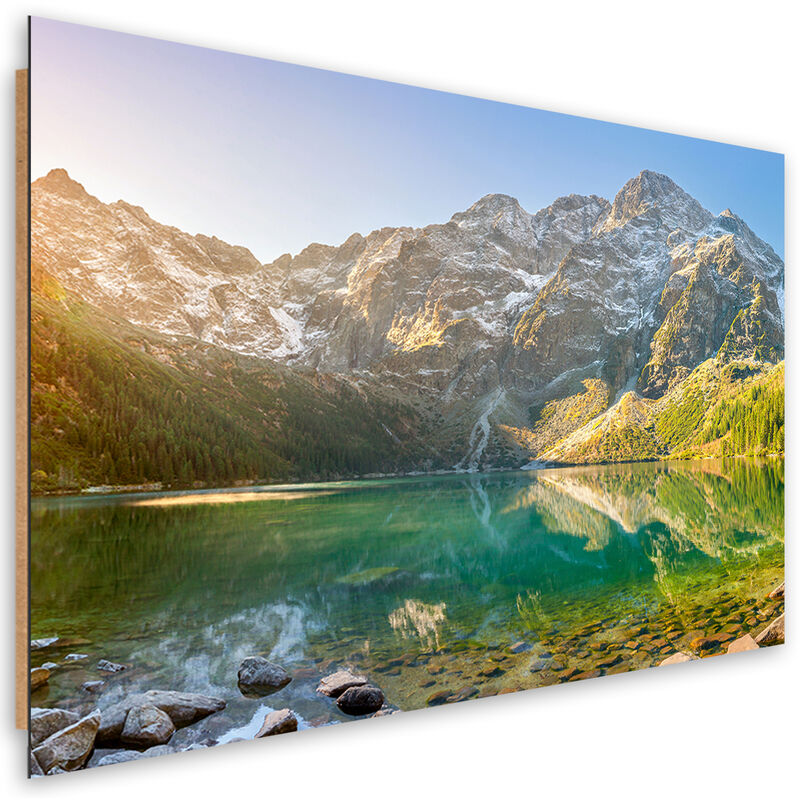foto del prodotto quadro deco panel, lago in montagna 90x60