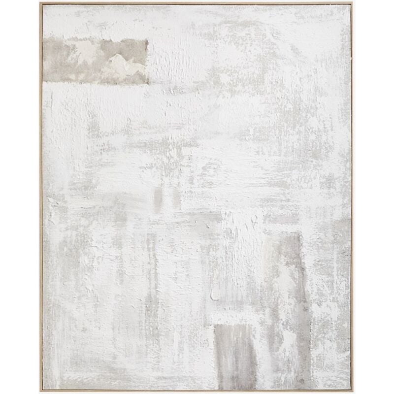 foto del prodotto quadro decorativo dipinto a mano su lino con rilievo 80x100 cm in gesso silvaret sklum