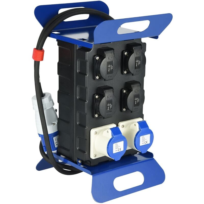 foto del prodotto quadro di distribuzione portatile con interruttore differenziale cm 20x22x36h