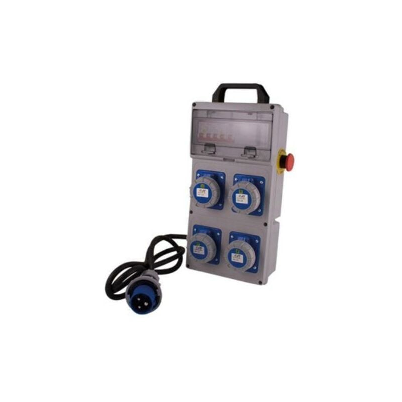 foto del prodotto quadro elettr.portatile maurer plus 4 prese 220v ip55 c pulsante emergen