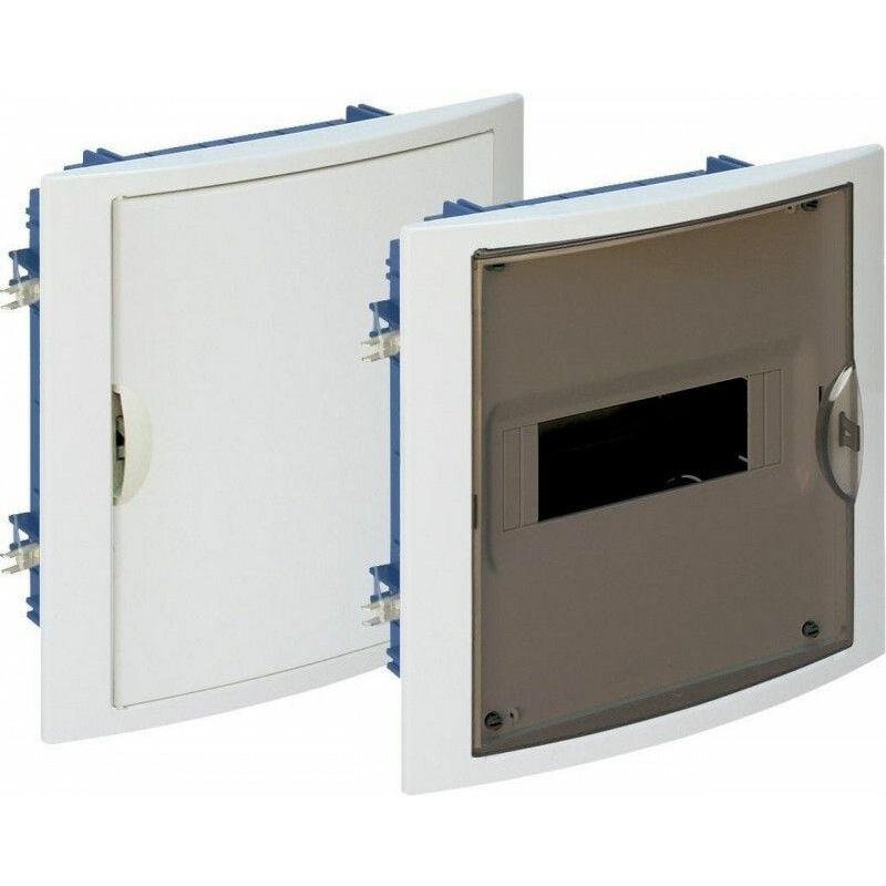 foto del prodotto quadro elettrico ad incasso pladur 8 telaio ed elementi porta blanco solera 5108hgw