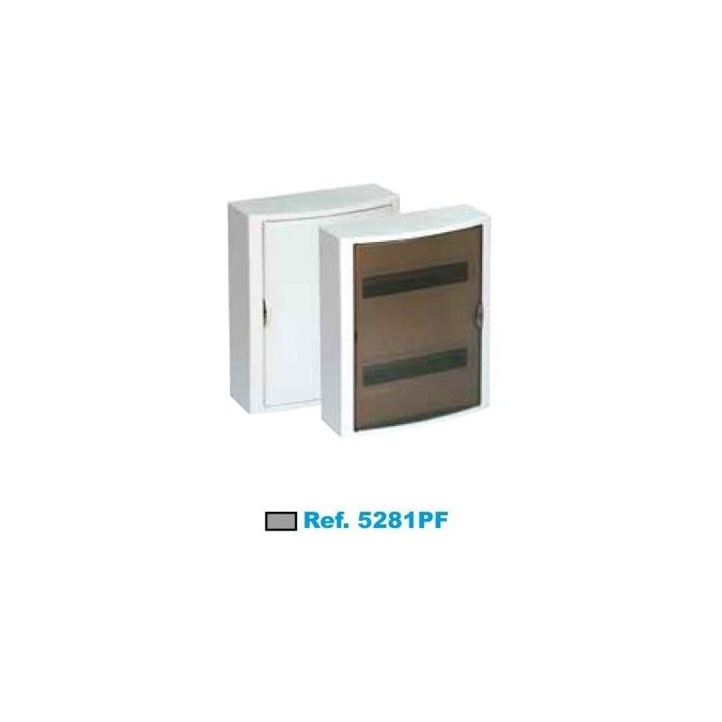 foto del prodotto quadro elettrico di superficie 28 elementi affumicati solera arelos 5281pf