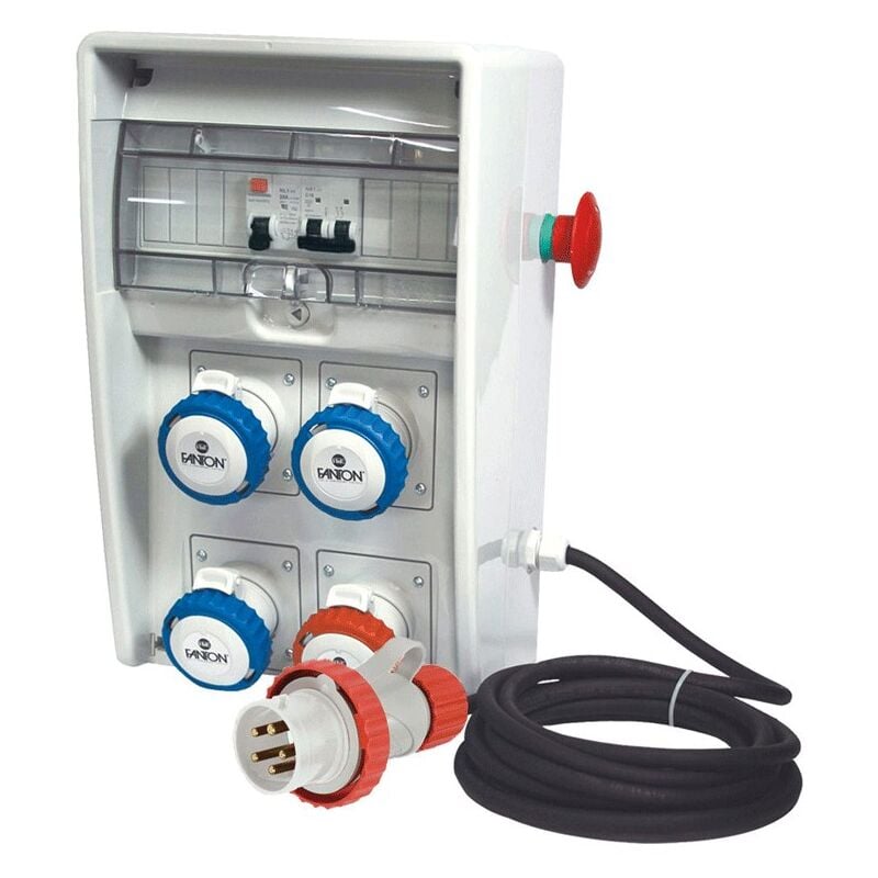 foto del prodotto quadro elettrico fanton u250 asc 9kw con 4 prese cee e 2 protezioni 74319