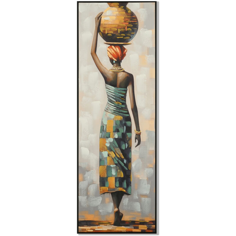 foto del prodotto quadro etnico africano per decorazione murale, arte moderna, ideale per soggiorni e sale da pranzo, design unico ed attraente