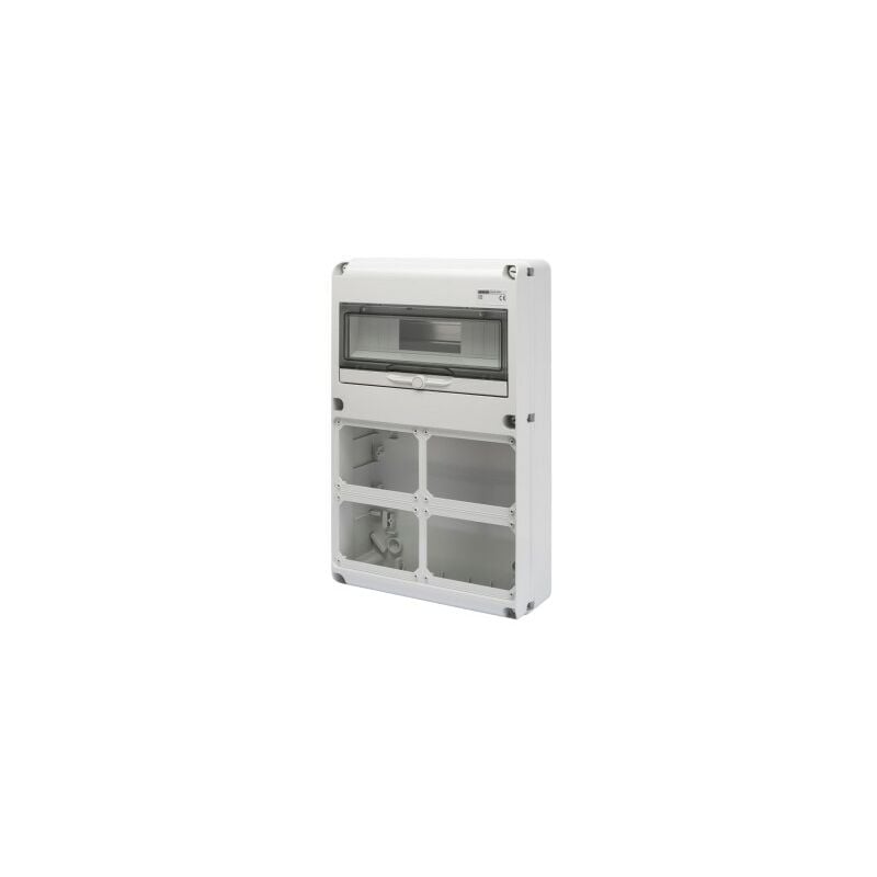 foto del prodotto quadro gewiss 14 moduli con 4 flange per prese industriali gw68009n