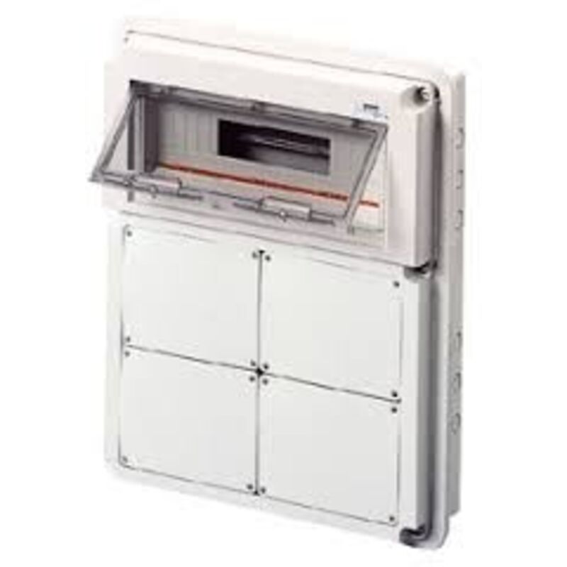 foto del prodotto quadro guida din 18m.4 flange pr.bl.or.cbf ip55 gewiss cod. gw68014 