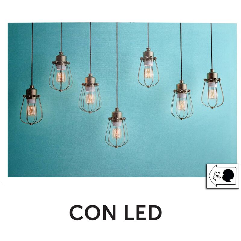 foto del prodotto quadro led lampadine cm60x40x1,8