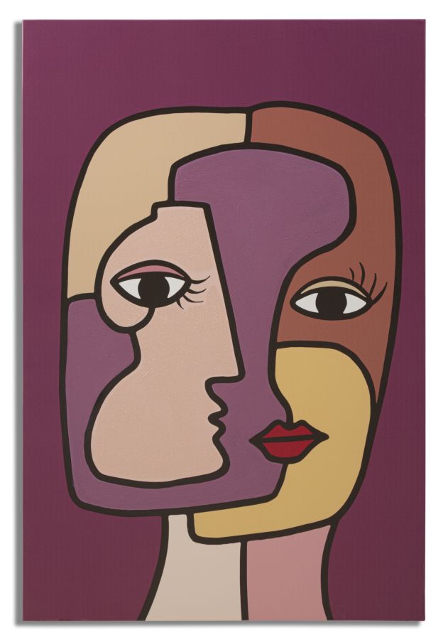 foto del prodotto quadro moderno, stampa dipinta 60x3x90cm feces new a