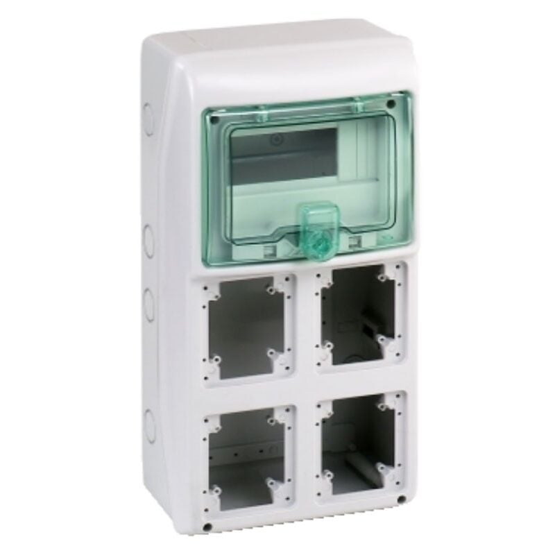 foto del prodotto quadro schneider industriale 8 moduli per 4 prese incasso ip65 10364