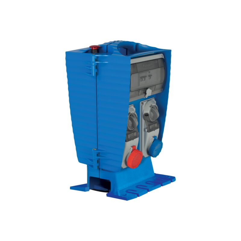 foto del prodotto quadro stagno da cantiere precablato a 4 prese interbloccate ip65 3 pr 2p t 16a 1 3p t 16aa