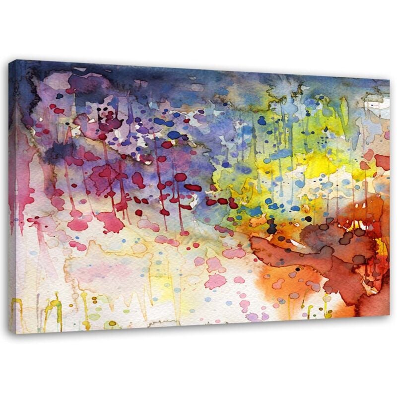 foto del prodotto quadro su tela, astrazione del lupo nero 40x60