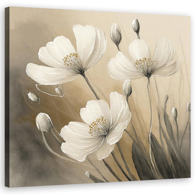 foto del prodotto quadro su tela, fiori piante botaniche - 40x40