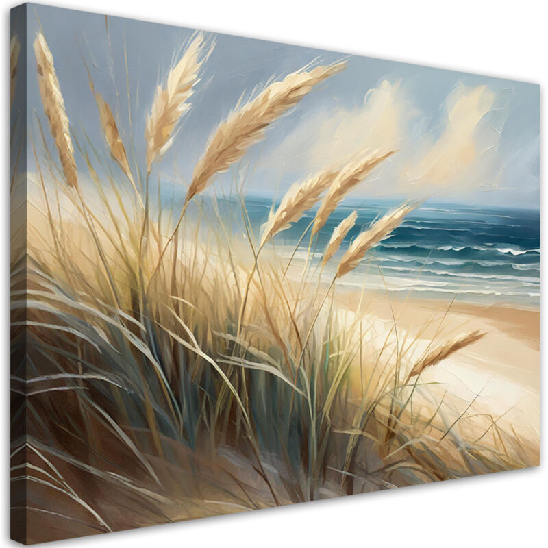 foto del prodotto quadro su tela, mare spiaggia natura paesaggio 60x40