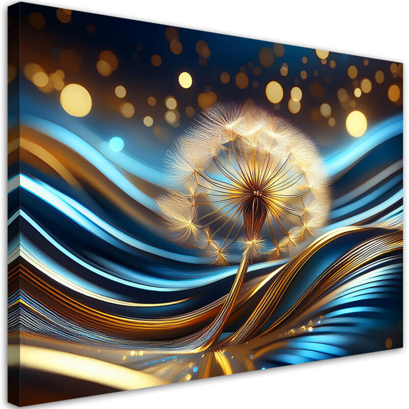 foto del prodotto quadro su tela, pesce palla astrazione naturale 60x40